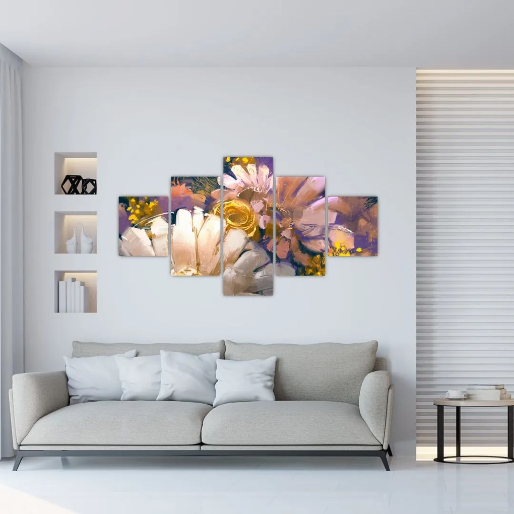 Obraz kwiatów (125x70 cm)