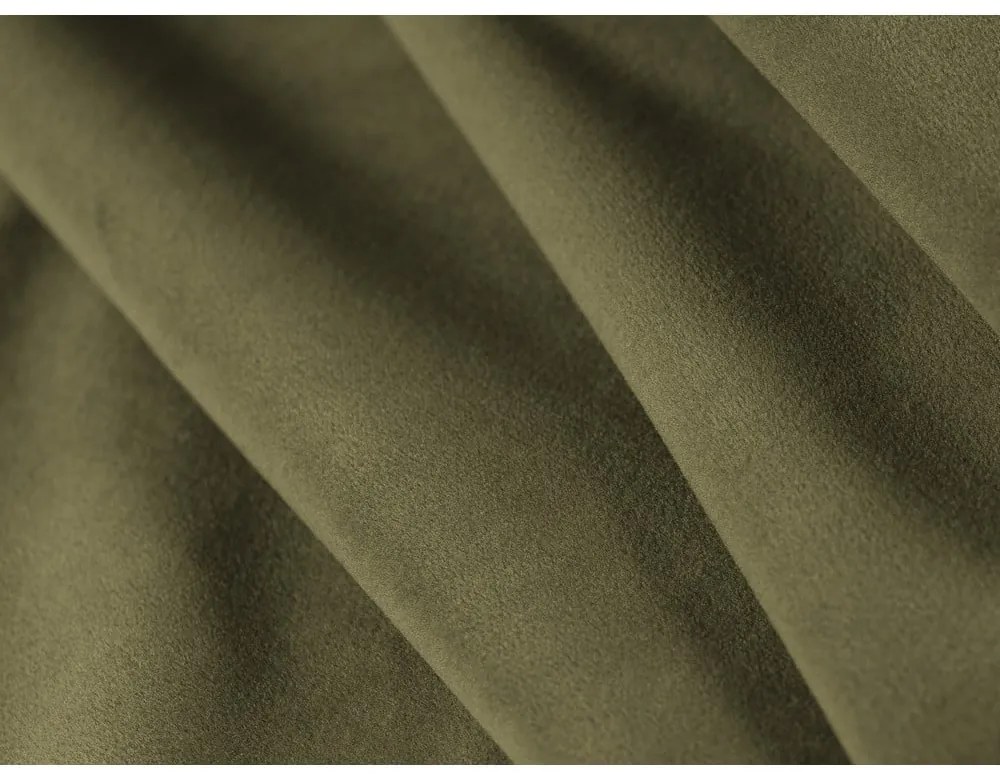 Zielona aksamitna rozkładana sofa 206 cm Kemi – Cosmopolitan Design