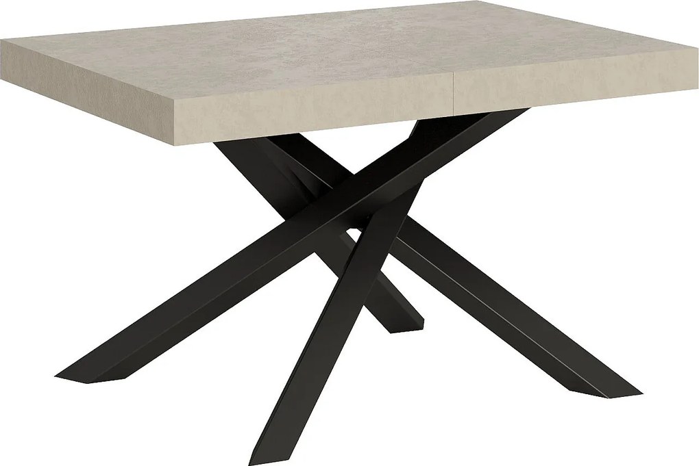 Rozkładany stół Volantis Cashmere 120/224x90 cm z nogami w kolorze antracytowym