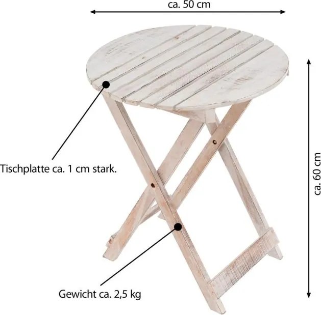 DIVERO - stół rozkładany, opalany