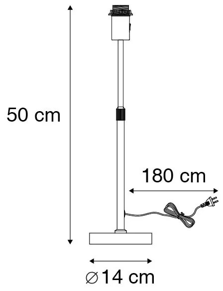 Lampa stołowa ze stali regulowana - Parte