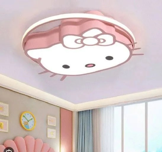 Plafon lampa LED sufitowa AT89-KITTY RÓŻOWA