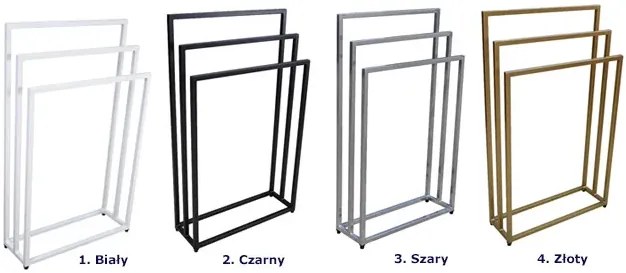 Złoty stojak na ręczniki w stylu glamur 60 cm Z0-F59