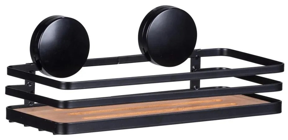 WENKO 24979800-Półka ALBA 26,5x12,5 cm czarna/brązowa