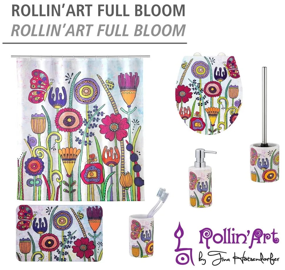 Ceramiczny dozownik do mydła 360 ml Rollin'Art Full Bloom – Wenko