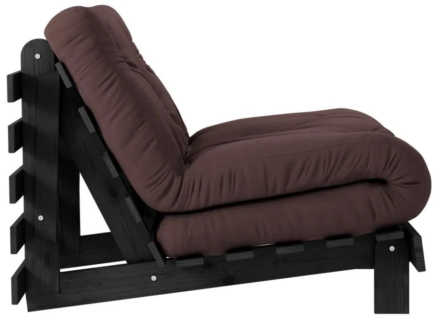 Ciemnobrązowy fotel Roots Black Night – Karup Design