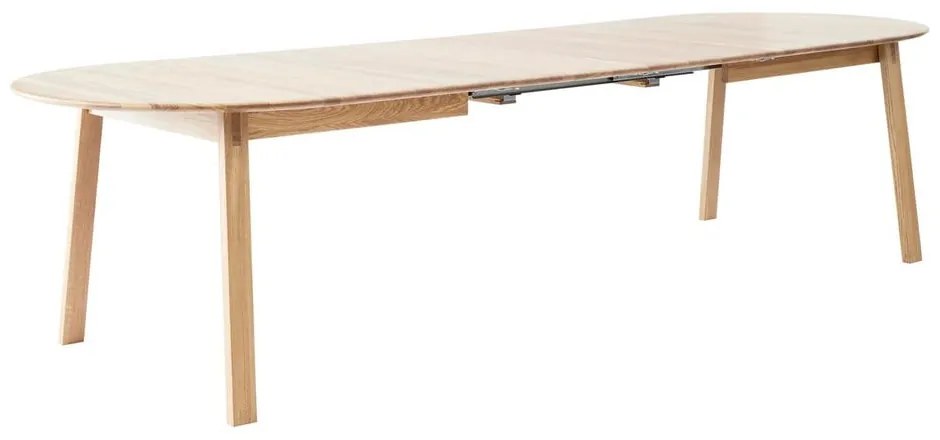 Rozkładany stół z dodatkowym blatem z litego drewna dębowego 100x220 cm Amalfi – Hammel Furniture