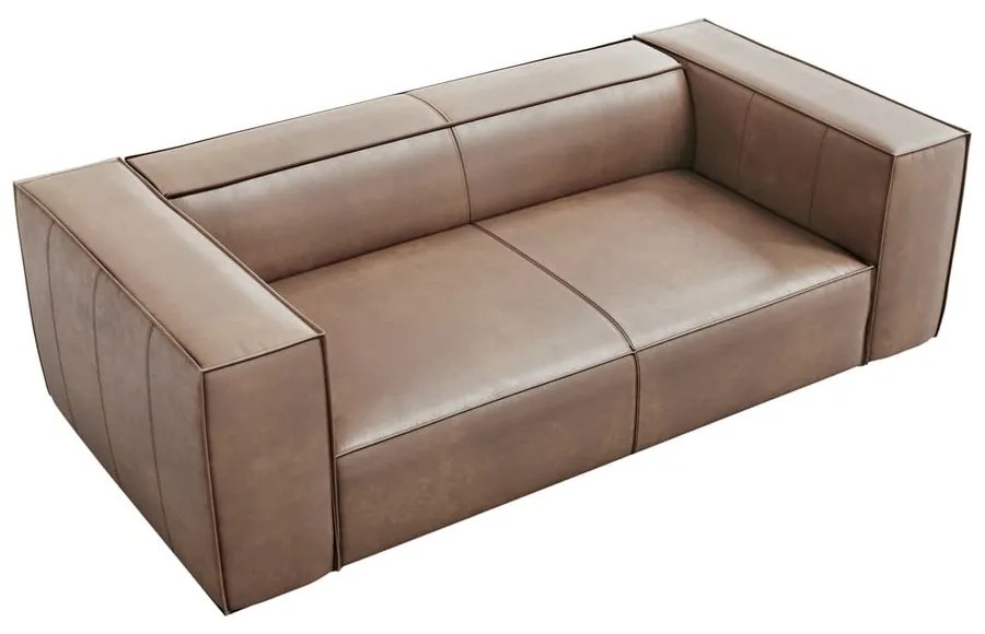 Jasnobrązowa skórzana sofa 212 cm Madame – Windsor &amp; Co Sofas