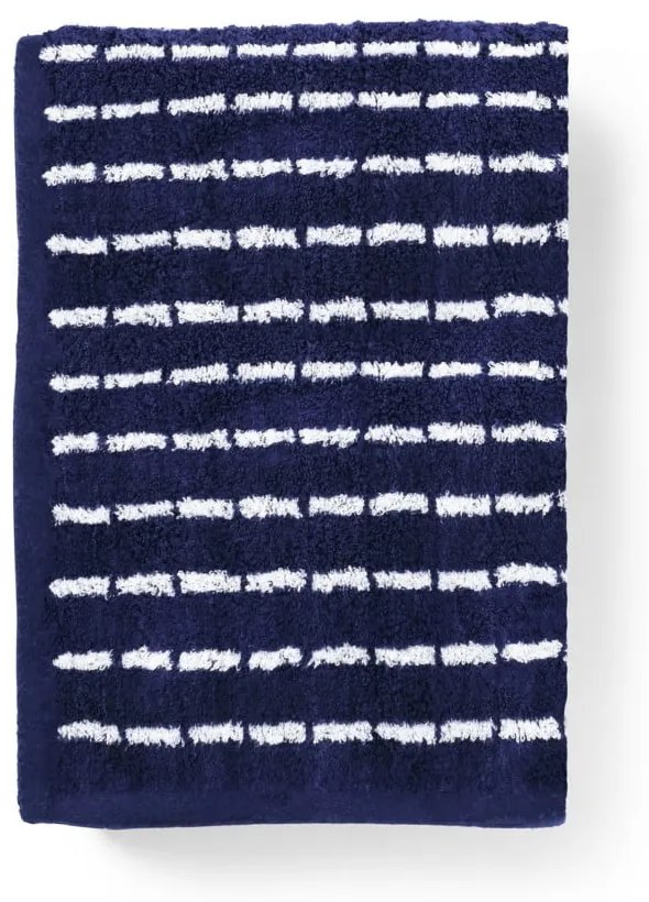 Biały/niebieski ręcznik z mieszanki bambusa frotte 50x100 cm Nuance – JUNA