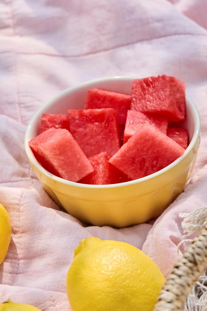Żółta miska ceramiczna na musli MYNTE LEMONADE