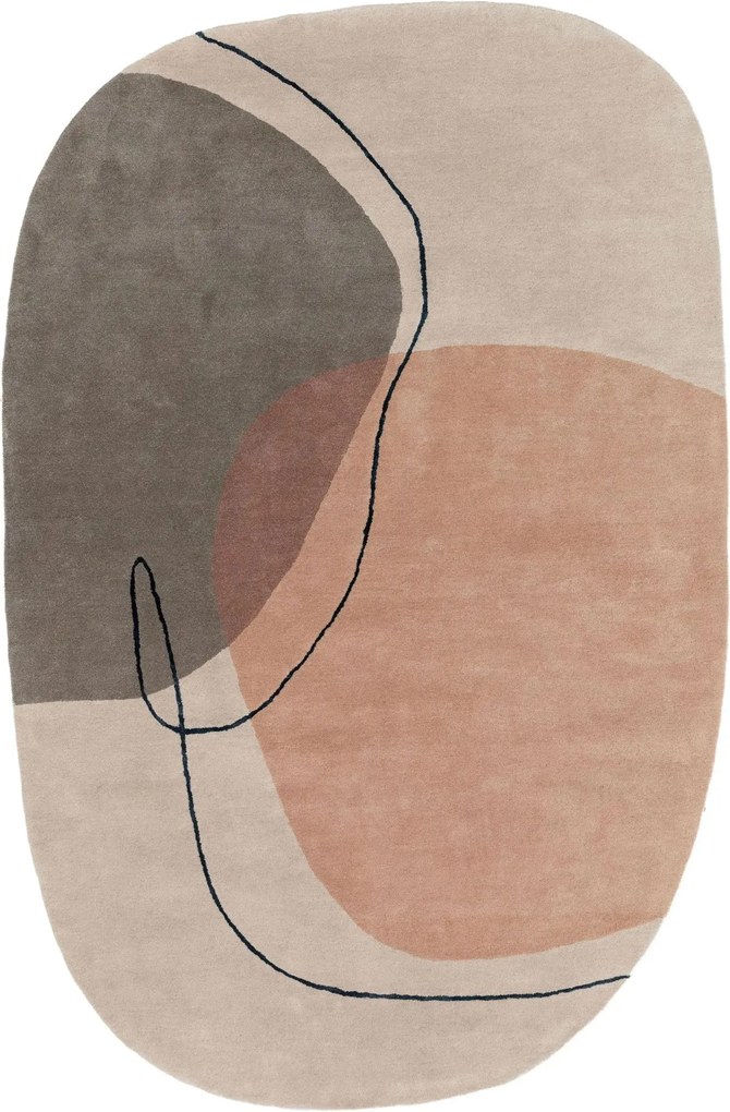 Wełniany dywan w designerskim stylu Shape