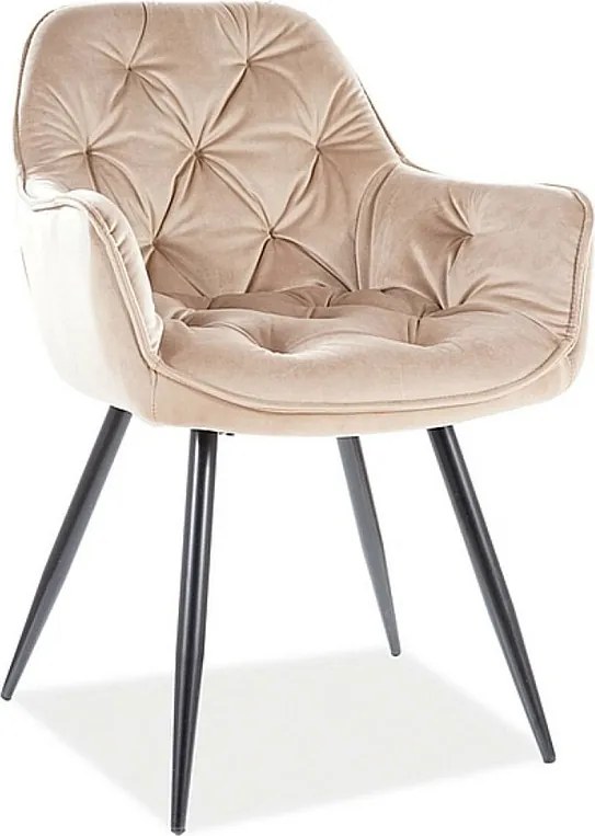 Krzesło CHERRY VELVET beżowe