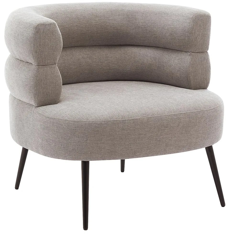 Fotel z szarą tapicerką - CAMEDO