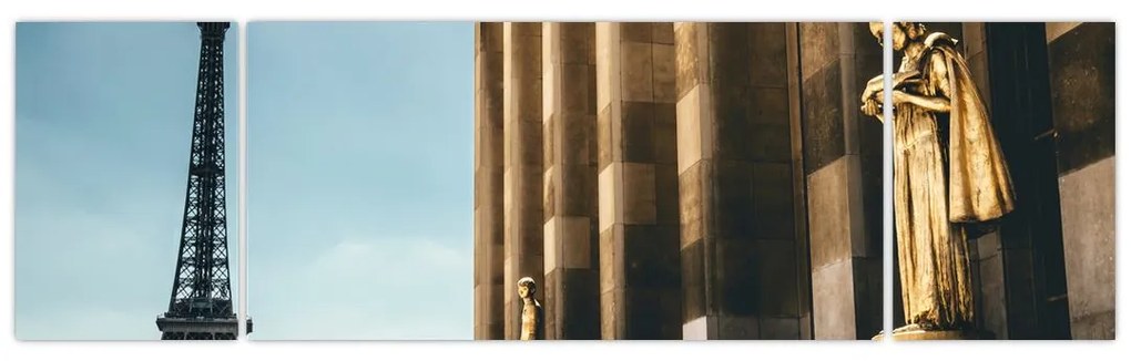 Obraz z placu Trocadero, Paryż (170x50 cm)