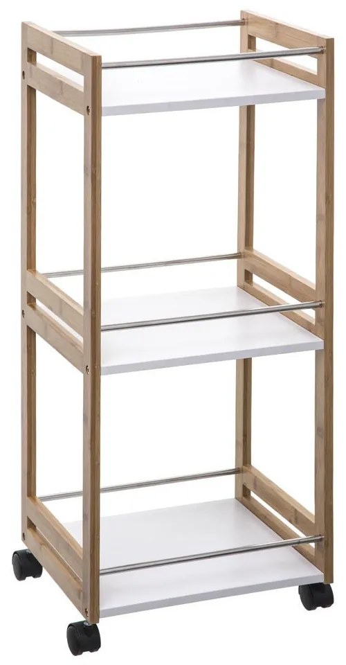 Regał kuchenny na kółkach, 30 x 36 x 80 cm, 3 poziomy