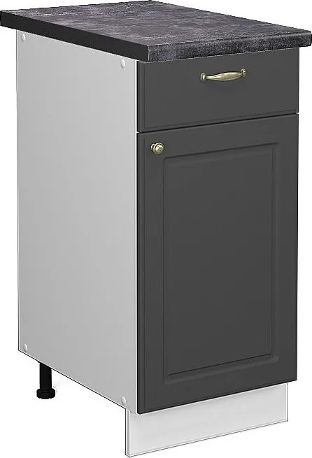 Szafka dolna do kuchni antracytowo-złoty 40x60x82 fame-line