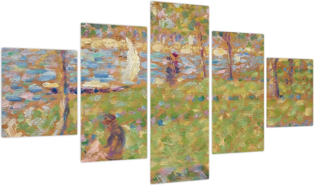 Obraz - Georges Seurat, Study for "La Grande Jatte", reprodukcje (125x70 cm)