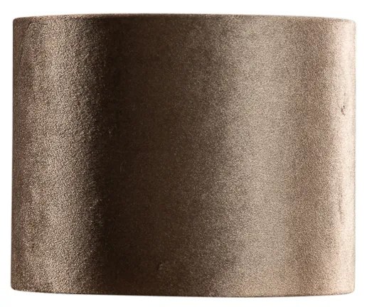 Abażur welurowy brązowy ze złotym wnętrzem 18/18/14