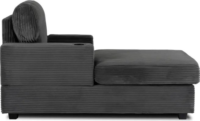 Fotel Wypoczynkowy Sofa NEO Szary Sztruksowy Nowoczesny