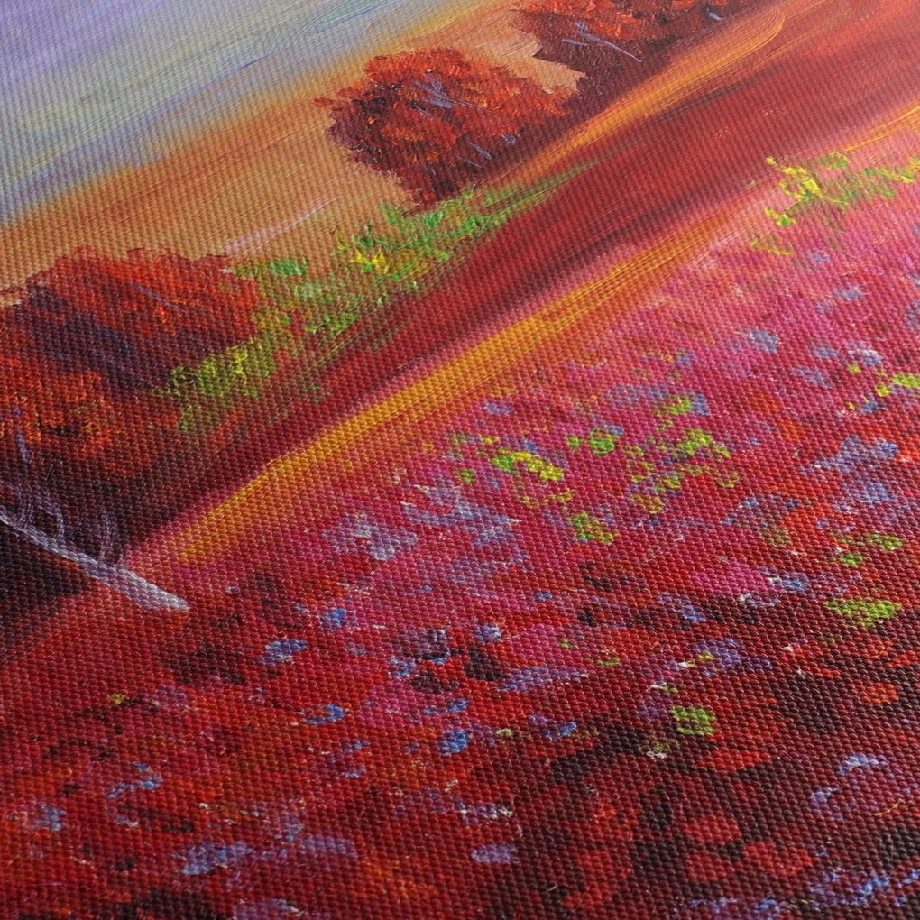 Obraz czerwonego krajobrazu (125x70 cm)