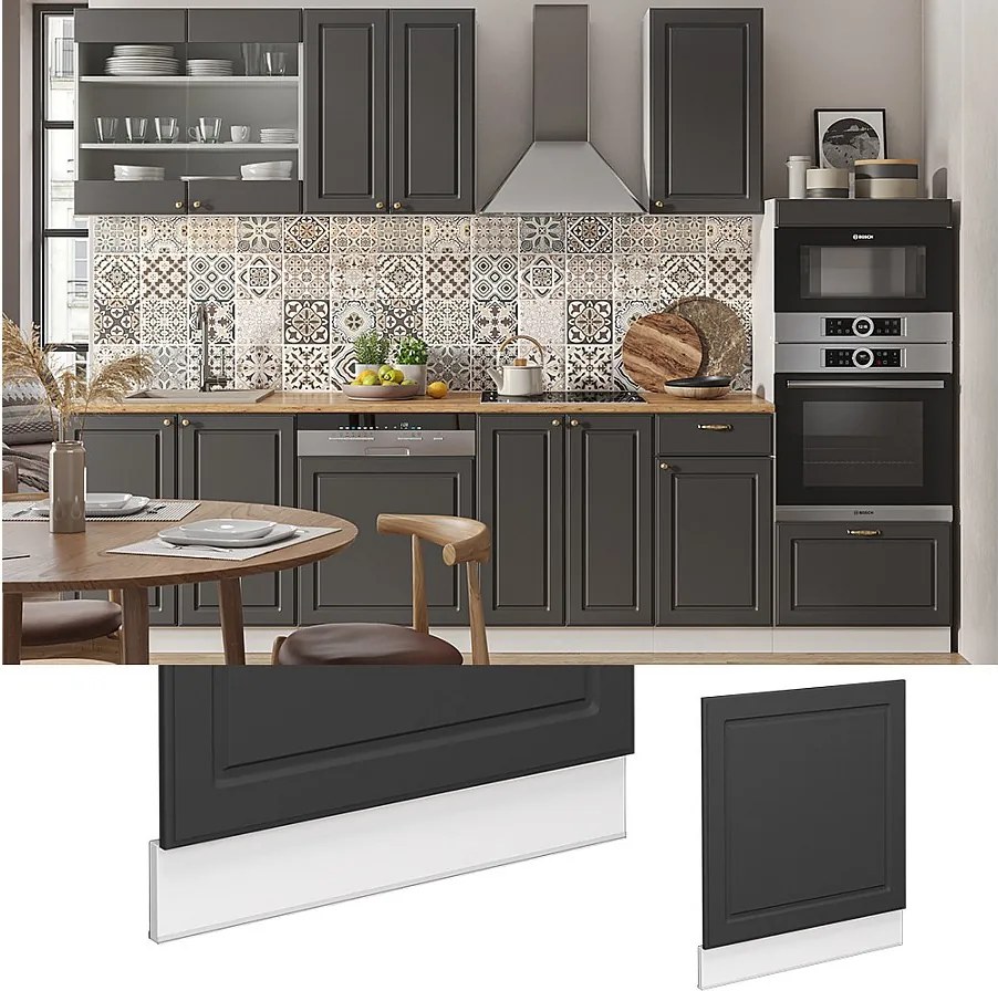 Panel przedni antracytowo-złoty 60x1.6x67.4 fame-line