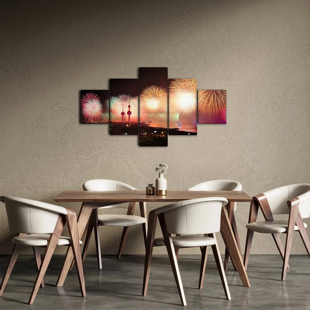 Obraz fajerwerków (125x70 cm)