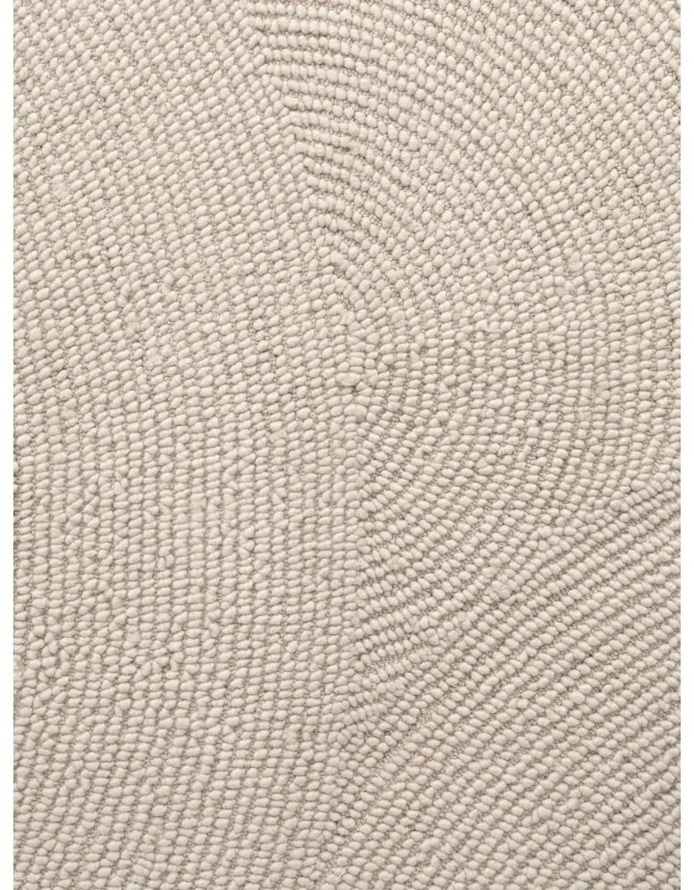 Wełniany chodnik tkany ręcznie w jasnym naturalnym kolorze 80x200 cm Eleni Natural White – Hanse Home