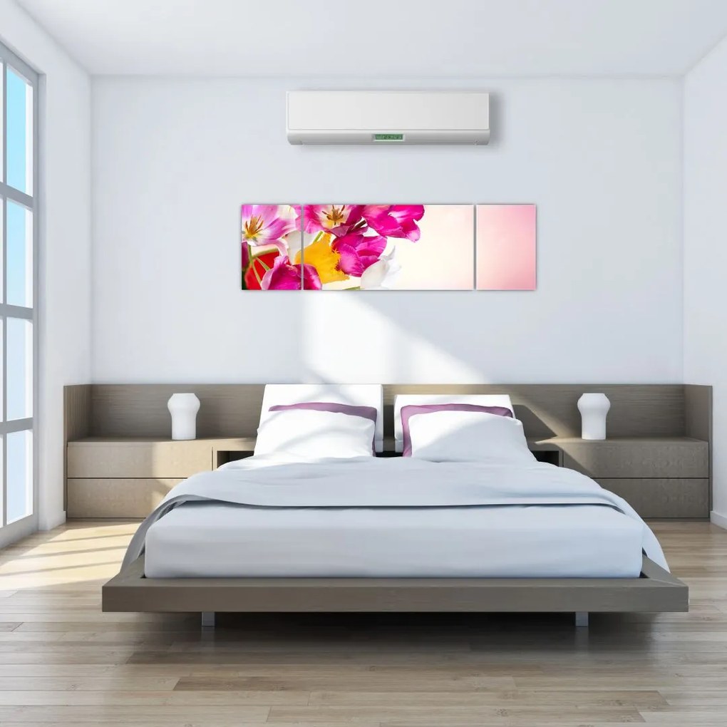 Obraz tulipanów (170x50 cm)