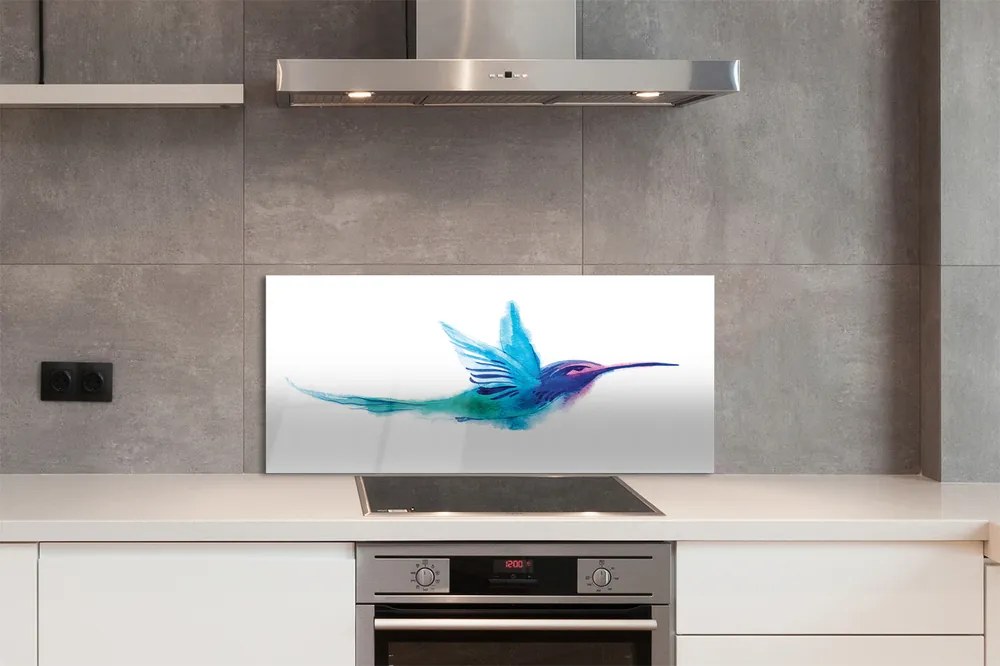 Panel szklany do Kuchni Papuga w Stylu Malarskim