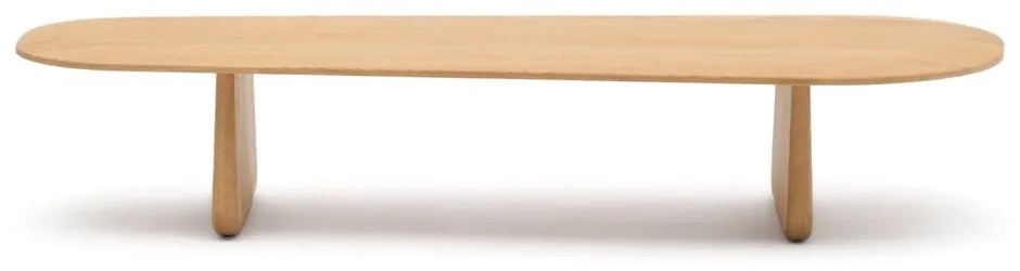 Stolik z litego drewna dębowego w naturalnym kolorze 64x146 cm Pirita – Kave Home