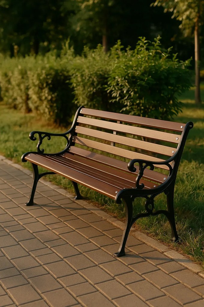 Ławka z oparciem do ogrodu W4-N19