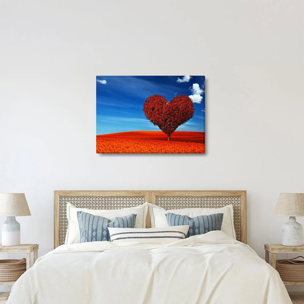 Obraz - Serce z drzewa (70x50 cm)