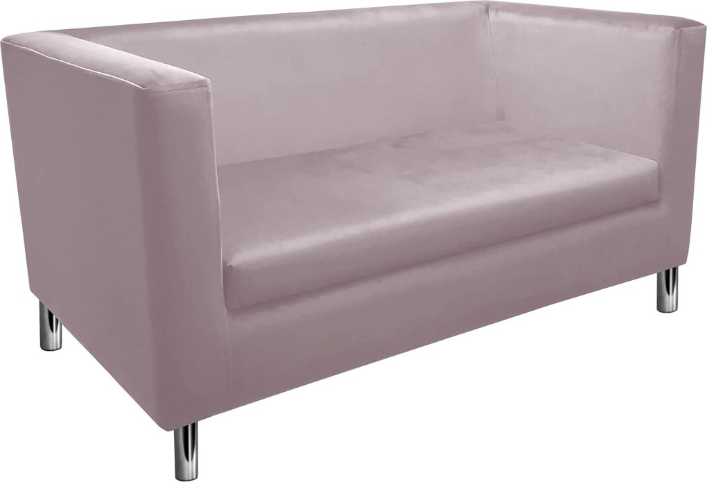 Sofa Monaco : Kolor nogi - Chrom, Kolor tkaniny - VELVET - MG55, Typ tkaniny - Velvet, Wysokość nogi - 15 cm