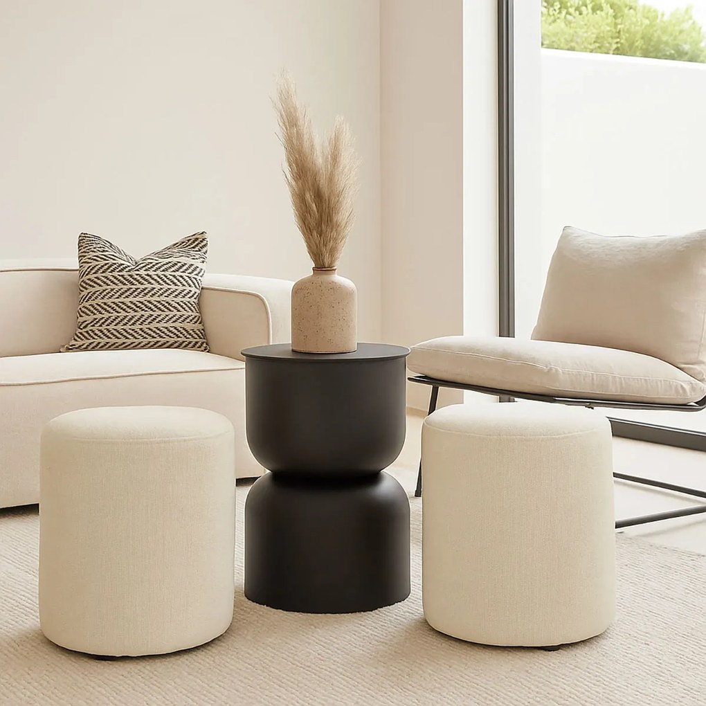 Stolik kolumna DISA, matowy, Ø 31 cm