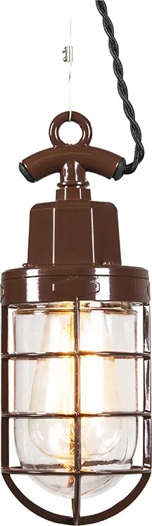 Lampa wisząca Port brązowa