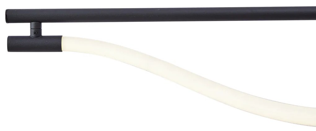 Nowoczesna czarna lampa wisząca z wbudowanym LED 3-stopniowo ściemnialna - Twirl