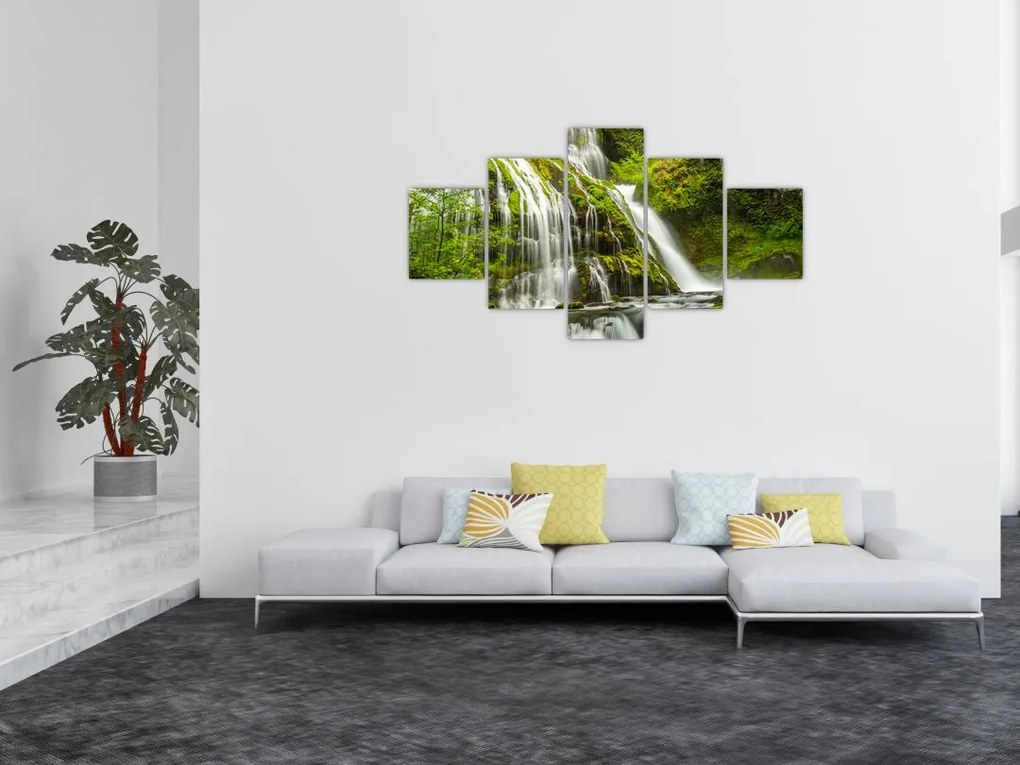 Obraz - Wodospad, Wind River Valley (125x70 cm)