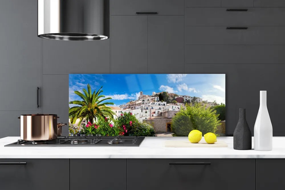 Panel nad blat kuchenny Tropikalna Metropolia pod Palmami