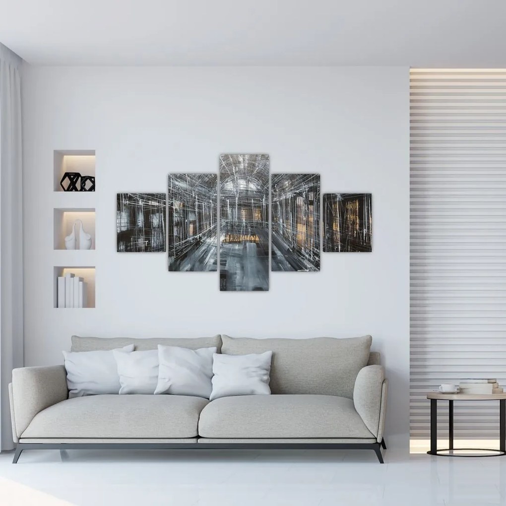 Obraz wnętrza starego budynku (125x70 cm)