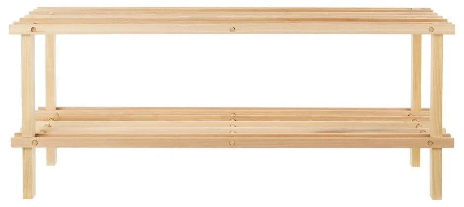 Szafka na buty z litego drewna jodłowego w naturalnym kolorze – Premier Housewares