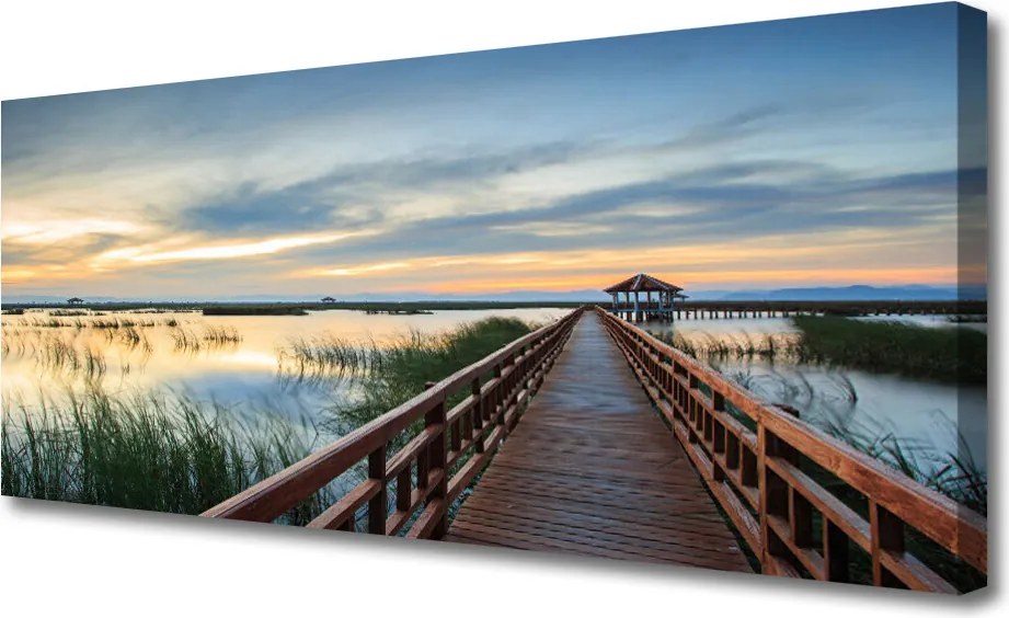 Obraz canvas na ścianę Zabytkowa Konstrukcja Mostu