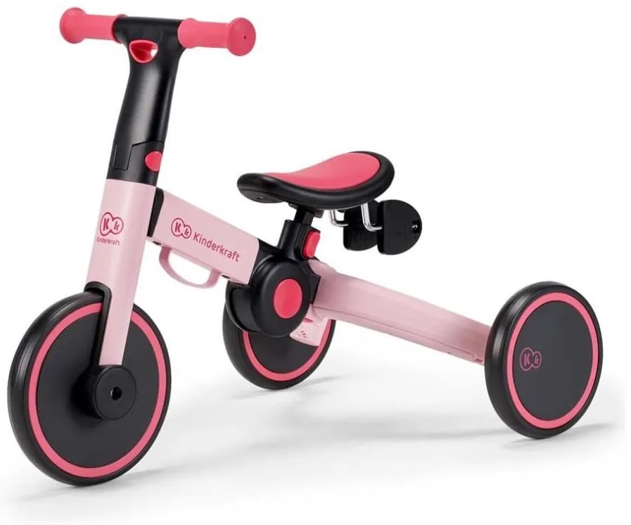KINDERKRAFT 3w1 4TRIKE rowerek biegowy różowy