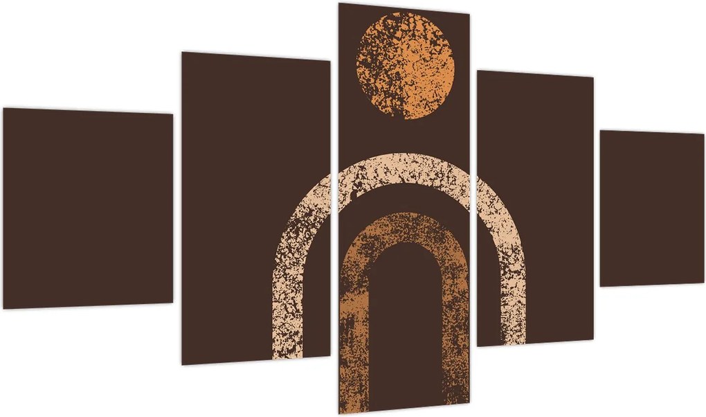 Obraz - Pomarańczowe łuki N⁰1 (125x70 cm)
