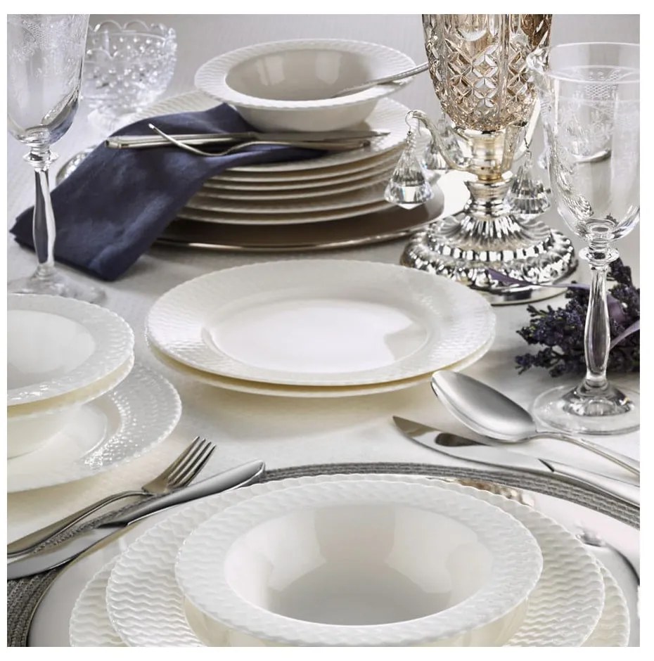 24-częściowy zestaw talerzy porcelanowych Kutahya Russna