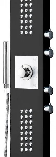 Zestaw prysznicowy z termostatem SEDAL kolumna prysznicowa 8815Panel prysznicowy ze stali nierdzewnej czarny
