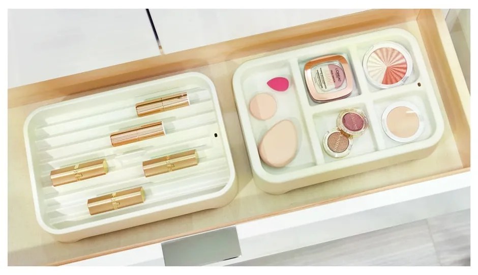 Biały organizer na biżuterię iDesign Eco Bin, 28,12x19,23 cm