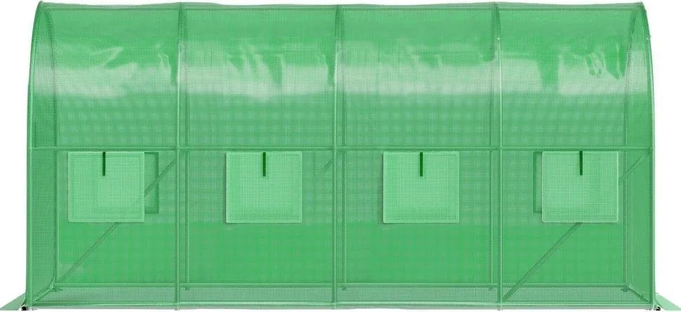 Tunel foliowy ogrodowy 3x6 m z oknami i moskitierą G398