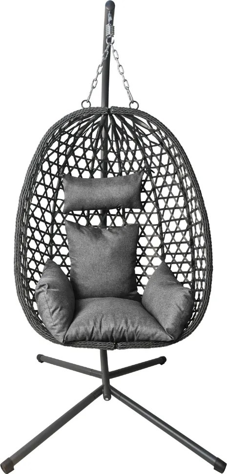 FOTEL WISZĄCY OLIO ANTRACYT BUJAK OGRODOWY