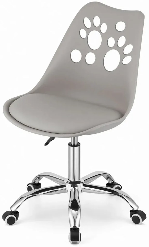 Młodzieżowe szare mobilne dziecięce krzesło Z5-A57