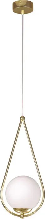 Lampa mosiężna wisząca w stylu glamour F4-E58